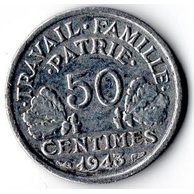 50 Centimes r.1943 (wč.285)
