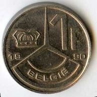Mince Belgie 1 Franc 1990  (wč.143)                   