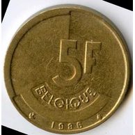Mince Belgie 5 Francs 1986  (wč.170)            