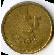 Mince Belgie 5 Francs 1986  (wč.171)             