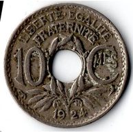 10 Centimes r.1924 (wč.174)