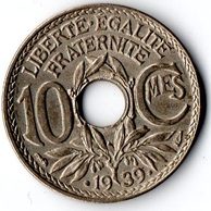 10 Centimes r.1939 (wč.205)