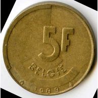 Mince Belgie 5 Francs 1988  (wč.175)               