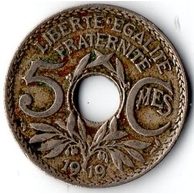 5 Centimes r.1919 (wč.104)