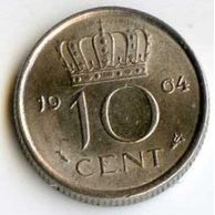 Mince Nizozemí 10 Cent 1964 (wč.110)            