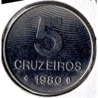 Mince Brazílie  5 Cruzeiros 1980 (wč.250)      