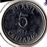 Mince Brazílie  5 Cruzados 1987 (wč.260)            