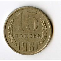 Rusko 15 Kopějky r.1981 (wč.640)     