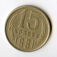Rusko 15 Kopějky r.1981 (wč.641)     