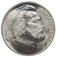 100 Kčs 100. výročí úmrtí Janko Krála (1976)  (Wč.142)