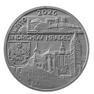 Zlatá mince 5000 Kč Městské památkové rezervace ČNB - Jindřichův Hradec proof (ČNB ? ) 