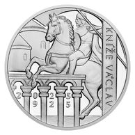 Stříbrná medaile Začátek vlády knížete Václava proof (ČM 2025)