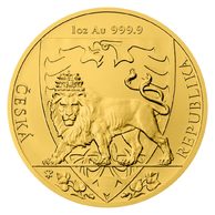 Zlatá uncová investiční mince Český lev 2020 standard (ČM 2020)