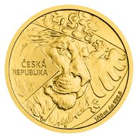 Zlatá 1/10oz investiční mince Český lev  po 10ks standard (ČM 2024)