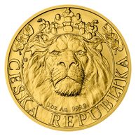 Zlatá uncová investiční mince Český lev standard (ČM 2022)