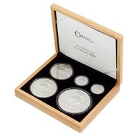 Sada stříbrných mincí Český Lev  standard - 1oz, 2 oz, 5 oz, 10 oz, 1 kg (ČM 2023)