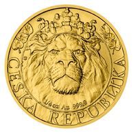 Zlatá 1/4oz investiční mince Český lev standard (ČM 2022)