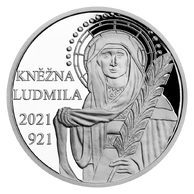 Stříbrná medaile Kněžna Ludmila proof (ČM 2021)