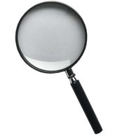  Lupa Hadex skleněná, zvětšení 5x, průměr 60 mm, tloušťka čočky 6 mm