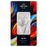 Stříbrná 100g mince Moderní umění - Op-Art proof (ČM 2025)