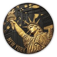 Stříbrná mince Cesta kolem světa - New York  standard (ČM 2026) 