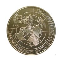 Stříbrná mince 200 Kč - 50. výročí založení OSN provedení proof (ČNB 1995)