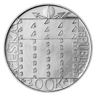 Stříbrná mince 200 Kč - 150. výročí narození Jože Plečnika standard (ČNB 2022)