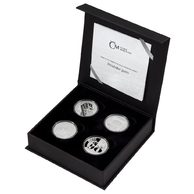 Sada čtyř stříbrných dvouuncových mincí Pražské jaro proof (ČM 2023)
