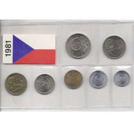 Sada oběžných mincí ČSSR 1981