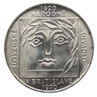 25 Kčs 50. výročí Slovenského národního divadla (1970)  (Wč.129)