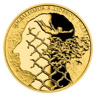 Zlatá mince Pražské jaro - Socialismus s lidskou tváří  proof (ČM 2023)