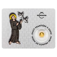 Zlatá mince Patroni - Svatý František z Assisi  proof (ČM 2026) 