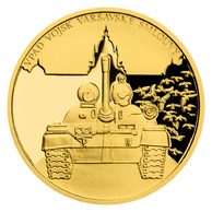 Zlatá mince Pražské jaro - Vpád vojsk varšavské smlouvy proof (ČM 2023)  