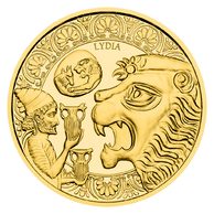 Zlatá půluncová mince Historie zlata - Zlatá říše Lýdů proof (ČM 2026) 