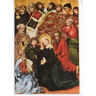 F 39863 - Mistr svatojiřského oltáře - Smrt Panny Marie (detail)