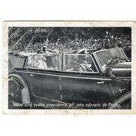 D 43601 - E. Beneš - národ vítá prezidenta při jeho návratu do Prahy