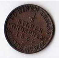č.2 Prusko/ 1/2 Silber Groschen  1869 A