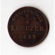 č.46 Schwarzburg-Rudolst./ 1/4 Kr. 1859