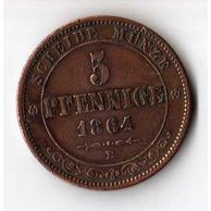 č.82 Sachsen/ 5 Pfen. 1864 B