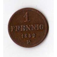 č.93 Sachsen/ 1 Pfen. 1852 F