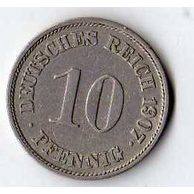 č.196 / 10 Pfen.1907 J