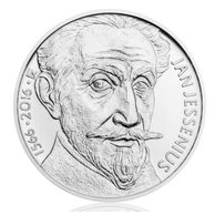 Stříbrná mince 200 Kč - 450. výročí narození Jana Jessenia provedení standard (ČNB 2016)