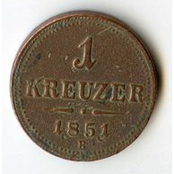 1 Kreuzer 1851 B (wč.43)