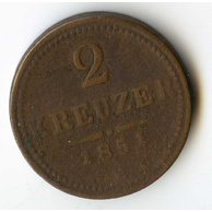 2 Kreuzer 1851 B (wč.130)