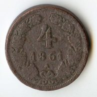 4 Kreuzer 1861 A (wč.137)