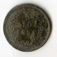 5/10 Kreuzer 1891 b.z. (wč.37)