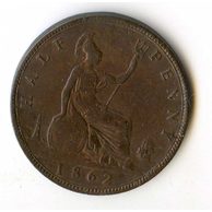 1/2 Penny r. 1862 (č.220)