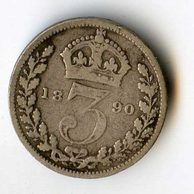 3 Pence  r.1890 (č.400)
