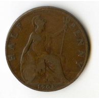 1/2 Penny r. 1908 (č.635)
