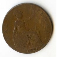 1/2 Penny r. 1921 (č.662)